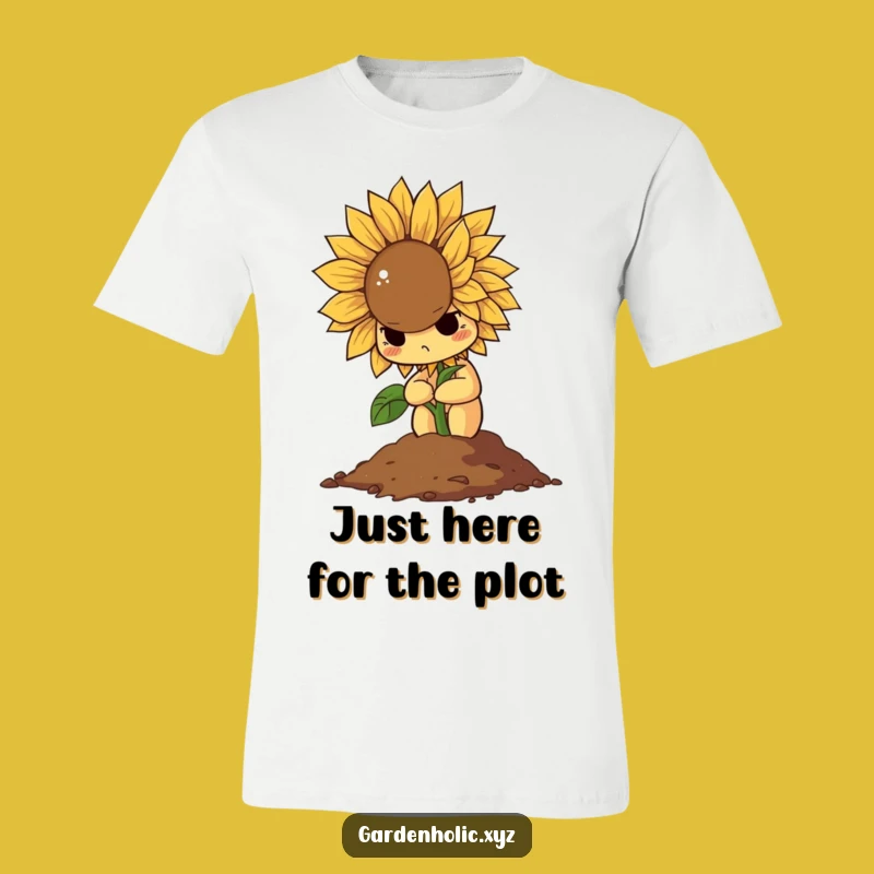 Funny Wilting Sunflower T-Shirt: Hilarious Apparel for the Effortlessly Defeated