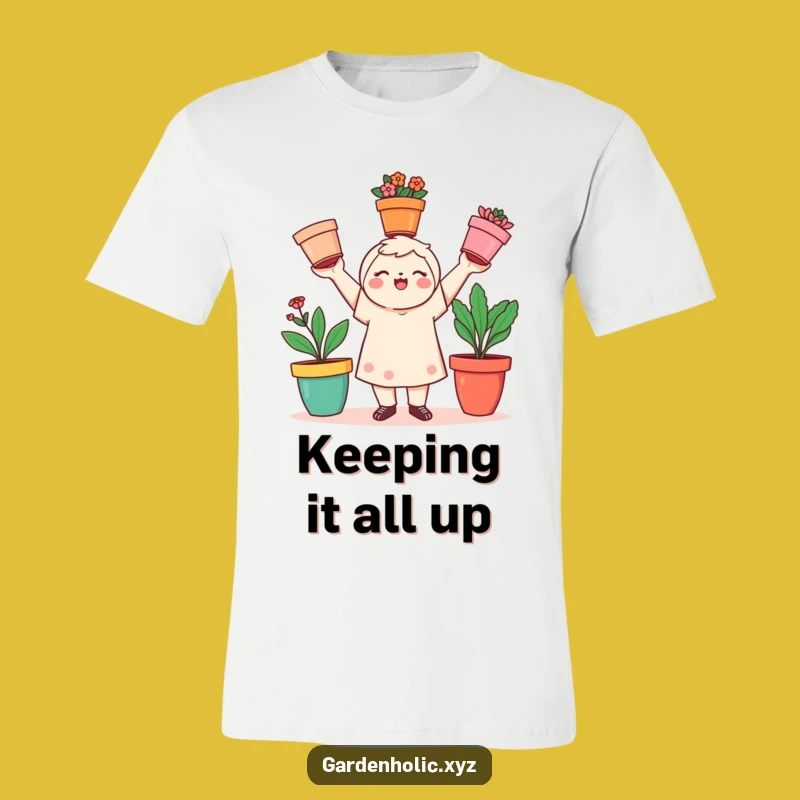 Funny Gardener T-Shirt: Juggling Blooms, Ideal Playful Gift