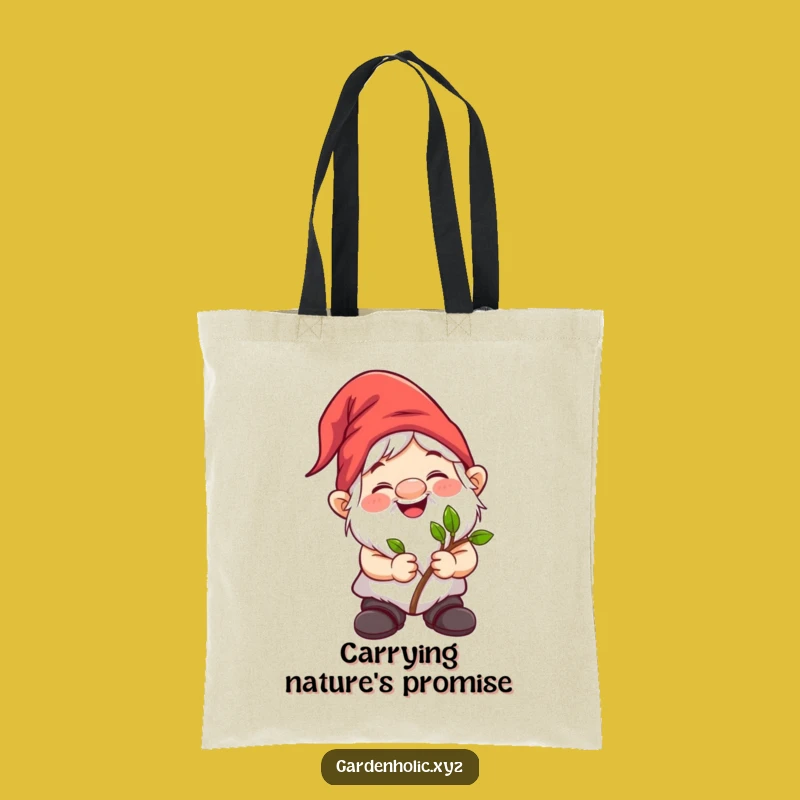 Funny Gnome Gardener Tote Bag: Hilarious & Practical Carry-All for Plant Lovers, Cool Gift!