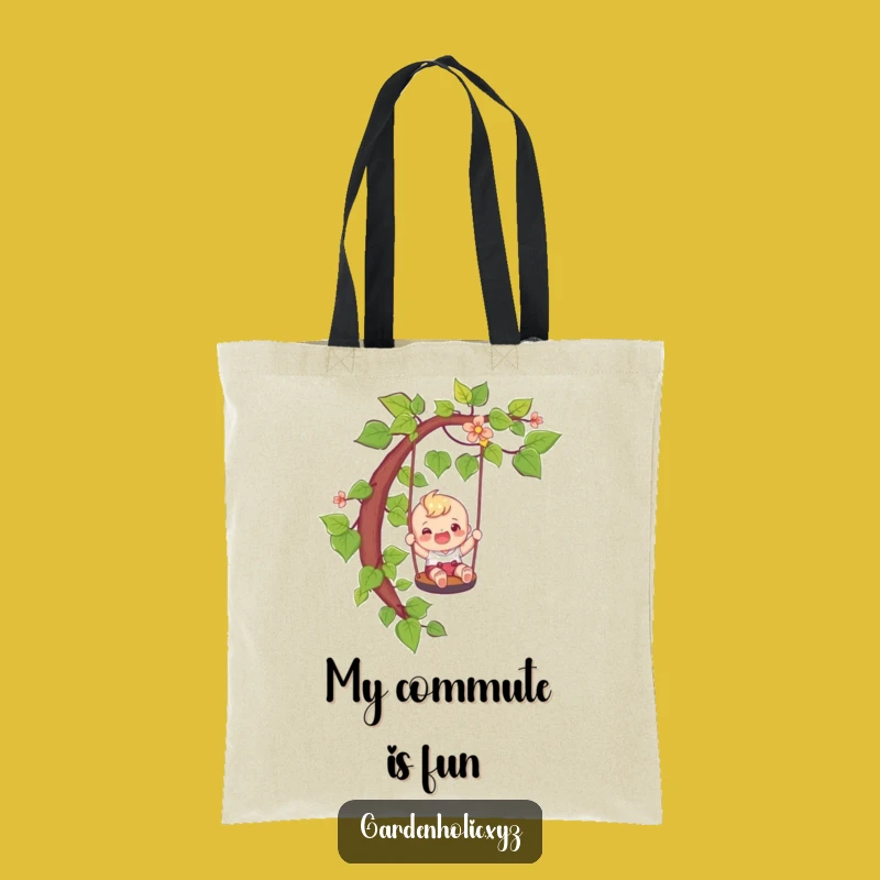 Funny Adventure Tote Bag: Vine Swinging Style, Great Playful Gift
