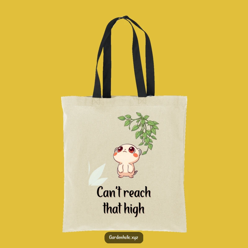 Funny Curious Creature Tote Bag, Wide Eyes Plant Carryall, Practical Funny Nature Gift
