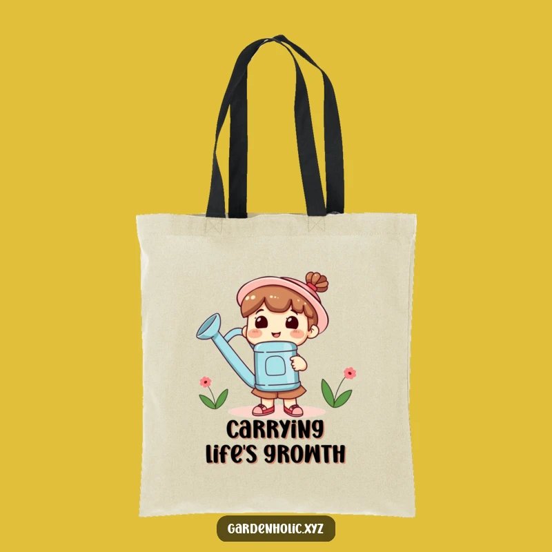 Funny Gardener Tote Bag: Carry Your Plants, Giant Can Design, Awesome Gift!