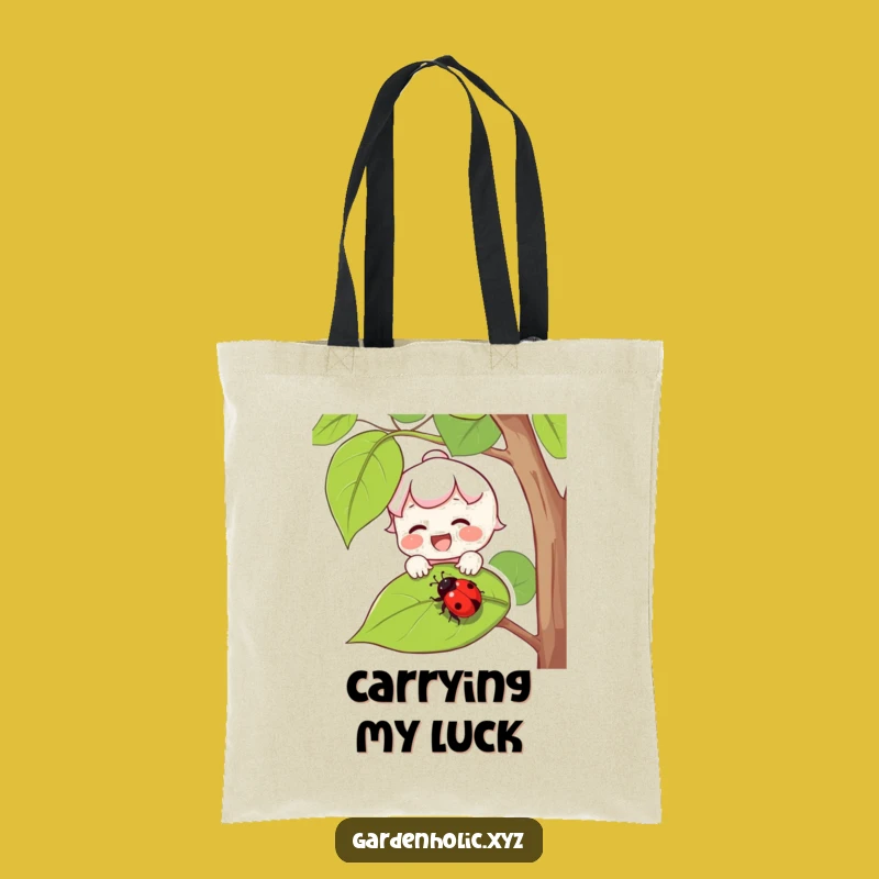 Funny Nature Bag: Joyful Ladybug Catcher Tote for Eco-Conscious Shoppers